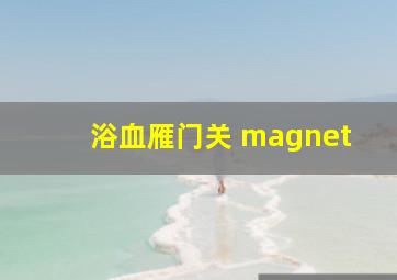 浴血雁门关 magnet